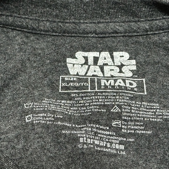 Star Wars Grogu tee in grey. Size XL. Worn once! - Picture 5 of 6